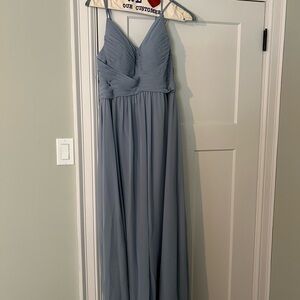 Elegant Blue Azazie Bridesmaid Dress